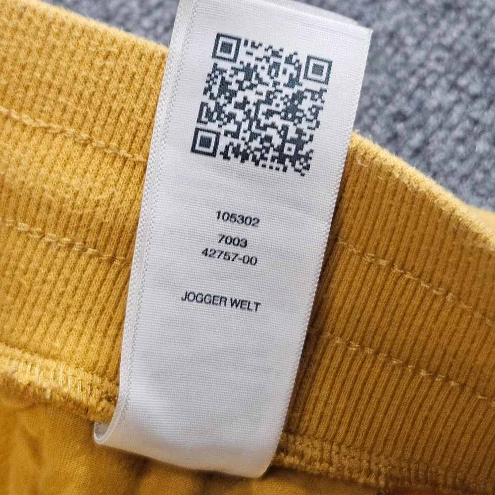 True Religion Jogger‎ Sweatpants Mustard Yellow Embroidered Logo Men's L